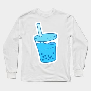 Blue boba Long Sleeve T-Shirt